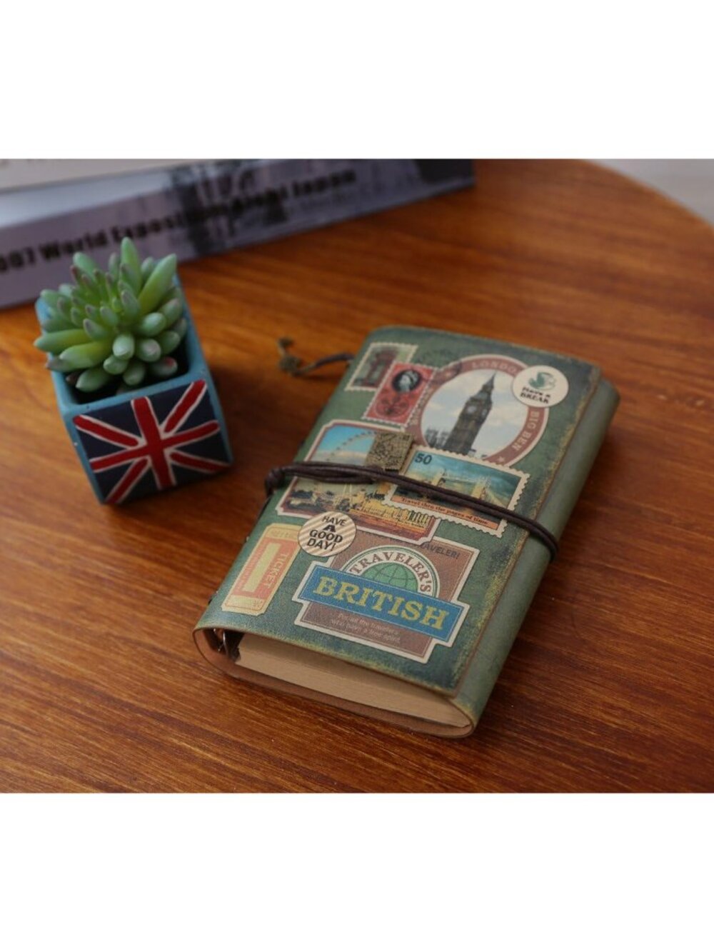 Leather Journal Notebook, Spiral Bound Traveler Notebook for Women Men Thanksgiv - Picture 7 of 7
